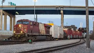 CP 8876 leads CPKC 249 into Muskego yard|1/11/25