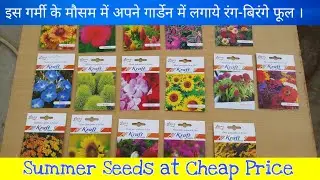 गर्मियों में बीज से उगायें जाने वाले पौधें | Summer Seasonal Flower Seeds | Budget Gardening (Hindi)