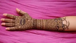 Full Hand Bridal Mehndi Design | Front Hand Arabic Mehndi