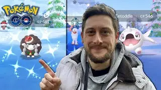 *SHINY Costume Wooloo* CAUGHT & Shiny Cetoddle Quest Grind! Pokemon GO Winter Holiday's Part 2