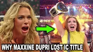 Why Maxxine Dupri Lost Intercontinental Title to Becky Lynch on WWE RAW as Seth Rollins is Shocked