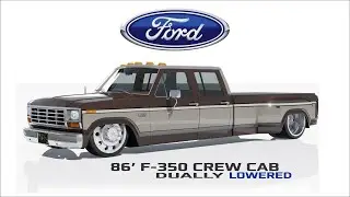 1986 Ford F350 Dually Lowered