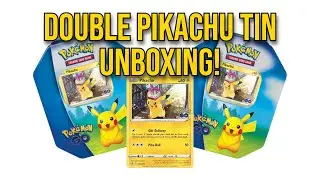 Pok&eacute;mon Go Pikachu Tin Unboxing: Double Opening!