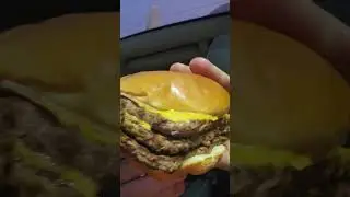 I just wanted to try the new Wendy's SpongeBob SquarePants krabby patty meal but i got a triple
