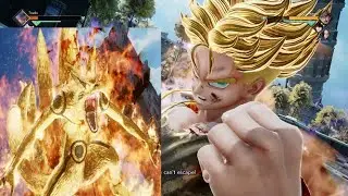 JUMP FORCE Naruto Kyubi Mode Vs Trunks Epic Battle - PS4