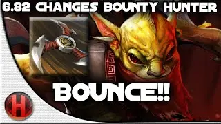 6.82 Changes Dota 2 - Bounty Hunter Shuriken Toss Bounce with Track