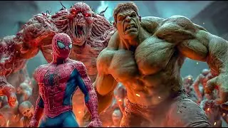 🔥 Spider Man & Hulk vs  The Undead Sorcerer 🕷️💪 Epic Battle Against Endless Zombie Army ⚔️👹