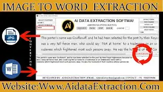 Image to Word / .DOC AI Data Extraction Converter Software for Data Entry Free Download