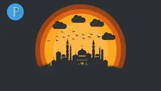 Vector illustration graphic design in pixellab mobile | Graphic design tutorial ft TECHNICAL MASOOD