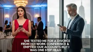 She Texted Me for a Divorce from Her Work Conference & Emptied Our Accounts-But I Was One Step Ahead