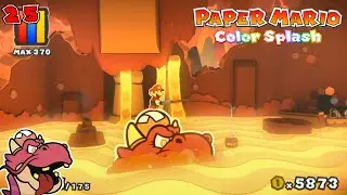 Снова в Красноперечный вулкан! [Paper Mario: Color Splash, часть 25]