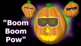 Boom Boom Pow - Singing Pumpkins Halloween light show 2011