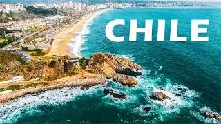 ЧИЛИ - Сантьяго. Вальпараисо. Валле Невадо. Вина Дель Мар. DJI Phantom 4 аэросьемка с дрона в 4k.