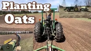 Planting oats for feed and straw! 🚜🌾