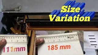 A4 size CO2 laser machine me size ke variation ko kaise thik kare