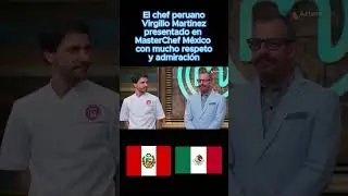 El chef peruano Virgilio Mart&iacute;nez presentado en MasterChef M&eacute;xico como una estrella