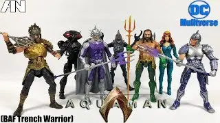 DC Multiverse Aquaman Movie Figures & Gladiator Battle! (BAF Trench Warrior)