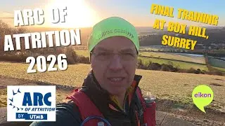 Arc of Attrition 2026 - Final training on a snowy day at Box Hill, Surrey