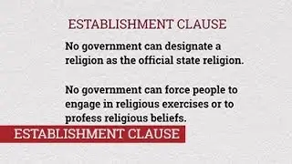 4.3 Establishment Clause