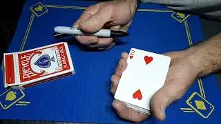 It's a signed, vanish and WARP card trick
