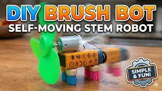 🤖🪥 How to Make a Self-Moving DIY Brush Bot | Simple & Fun STEM Robot Using Everyday Materials