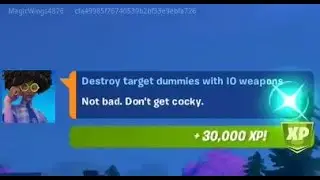 Fortnite Quest - Destroy target dummies with IO weapons (4) - Chapter 2 Season 7 Week 12