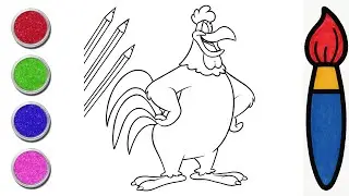 Musa Colors Foghorn Leghorn | Fun Coloring for Kids | Color With Musa