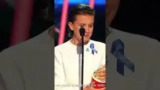 Millie Bobby brown cry. These are tears of happyness. #milliebobbybrown #shorts