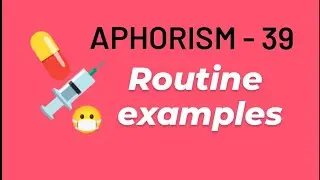aphorism-39 || examples||