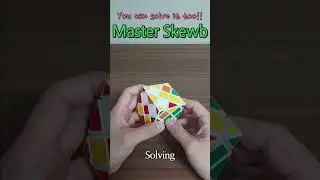 You can solve it too!!   || Master Skewb cube ||   #shorts