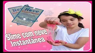 Ensinando fazer Slime com neve instant&acirc;nea: Cloud slime