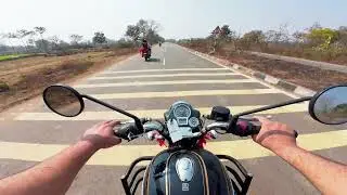 Bullet battalion Black 350 | POV Ride | Afternoon Village  🌅 | 24 Jan 2026 | 4k