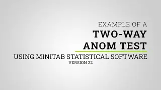How to Perform a Two-Way ANOM Test Using Minitab 22 | Lean Six Sigma Training