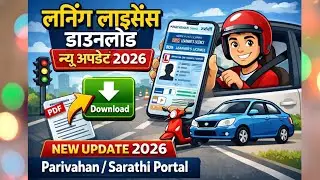 Learning Licence Download 2026 | Mobile से LL कैसे डाउनलोड करें  | learning licence |