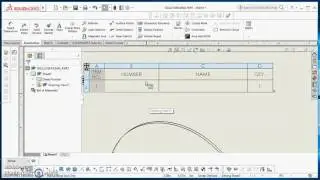 Creating a BOM Table in SolidWorks