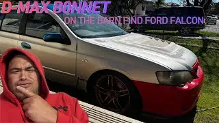 D-Max bonnet scoop on the barn find ford falcon
