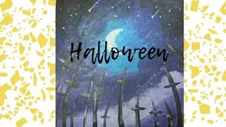 Drawing for halloween.Как нарисовать рисунок на Хэллоуин.How to Draw a Halloween Drawing