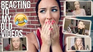 REACTING TO MY OLD VIDEOS! trendingtaylor