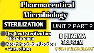 Sterilization | Dry and moist heat sterilization | Hot air oven | Auto clave |