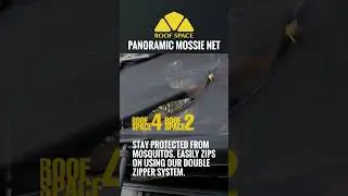 🌿 Panoramic Mossie Net &mdash; Roof Space Rooftop Tents 🏕️