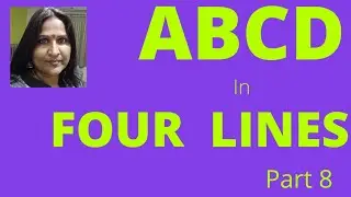 How to write ABCD in four line || Capital letters || Capital Alphabets ABC || Write AtoZ || part 8