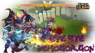Taken down Badass double evo Demogorgon in Arena (Castle Clash)