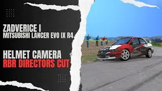 Richard Burns Rally RBR gameplay | Zadverice I | Mitsubishi Lancer Evo IX R4 | Helmet camera