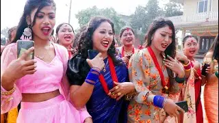 NEW THARU WEDDING DANCE at JHUWANI
