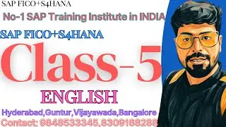 SAP S4HANA CLASS-5,SAP S/4 HANA Course For Beginners,Roles & Responisibilities in  SAP S4 HANA CLASS