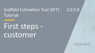 Scaffold Estimation Tool (SET) Standalone | First steps (customer)