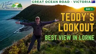 Sunset at Teddys Lookout,  Great Ocean Road, Lorne, Victoria. 