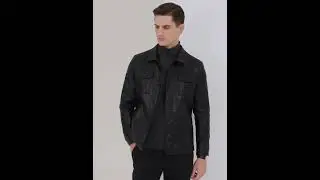 Veste homme en cuir style - Look homme 2025