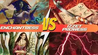Selesnya Enchantress vs Izzet Prowess | Modern Paper Gameplay