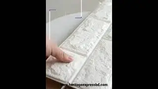 Pe Foam Wallpaper white Brick Pattern 8 mm ( 70 * 70 cm )